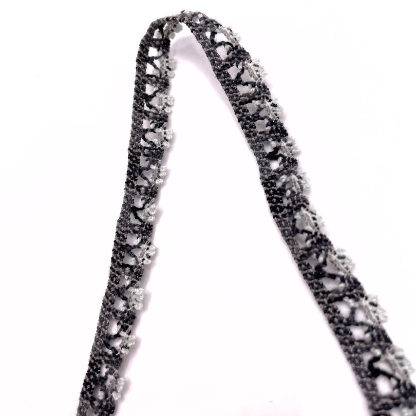 Crochet Stretch Lace - Grey