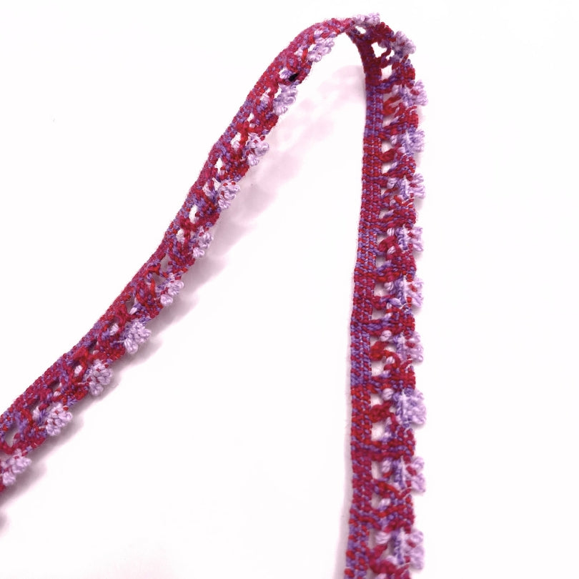 Crochet Stretch Lace - Pink & Purple