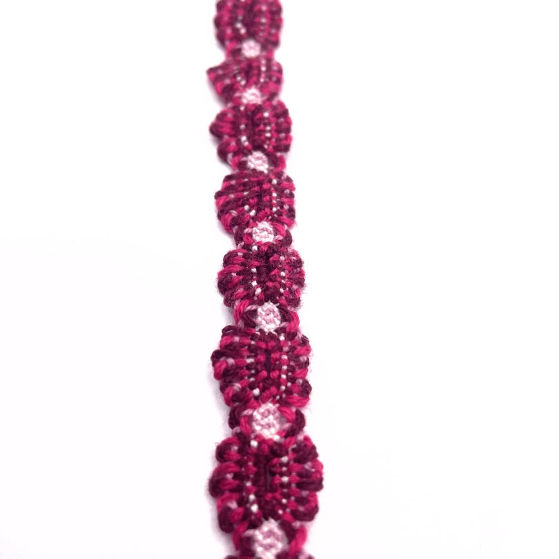 Crochet Stretch Lace - Plum