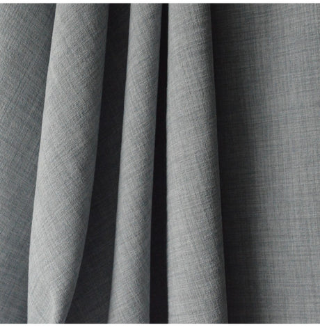 Cross Hatch Silver Polyester Linen Look Silver Dress Craft Fabric D