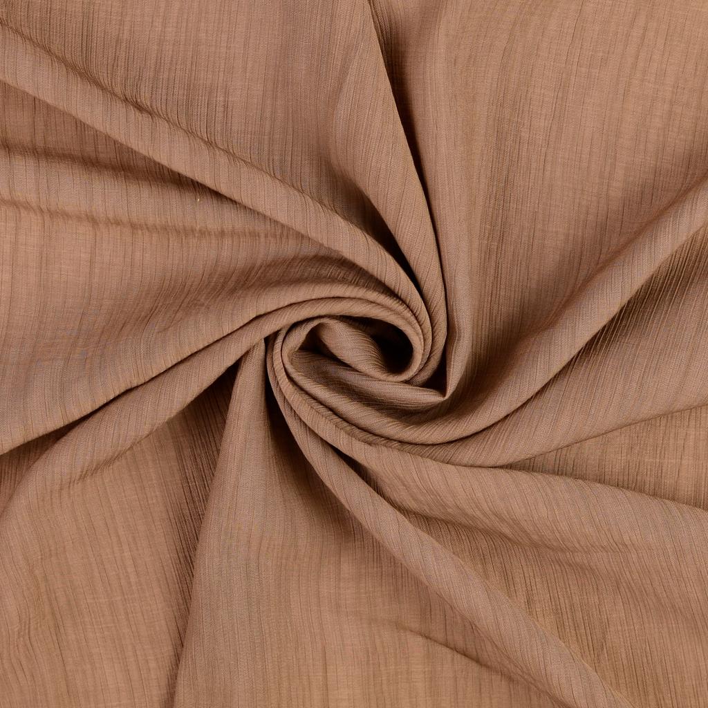 Plain Crushed Viscose - Tan