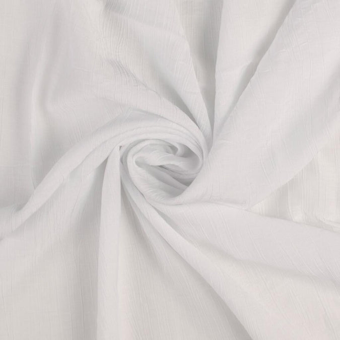 Plain Crushed Viscose - White