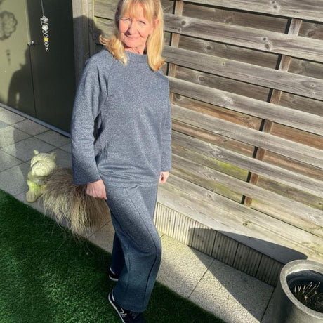 Customer Make By Linda Sweatshirt Dark Grey Marl Loungewear Set January 2023