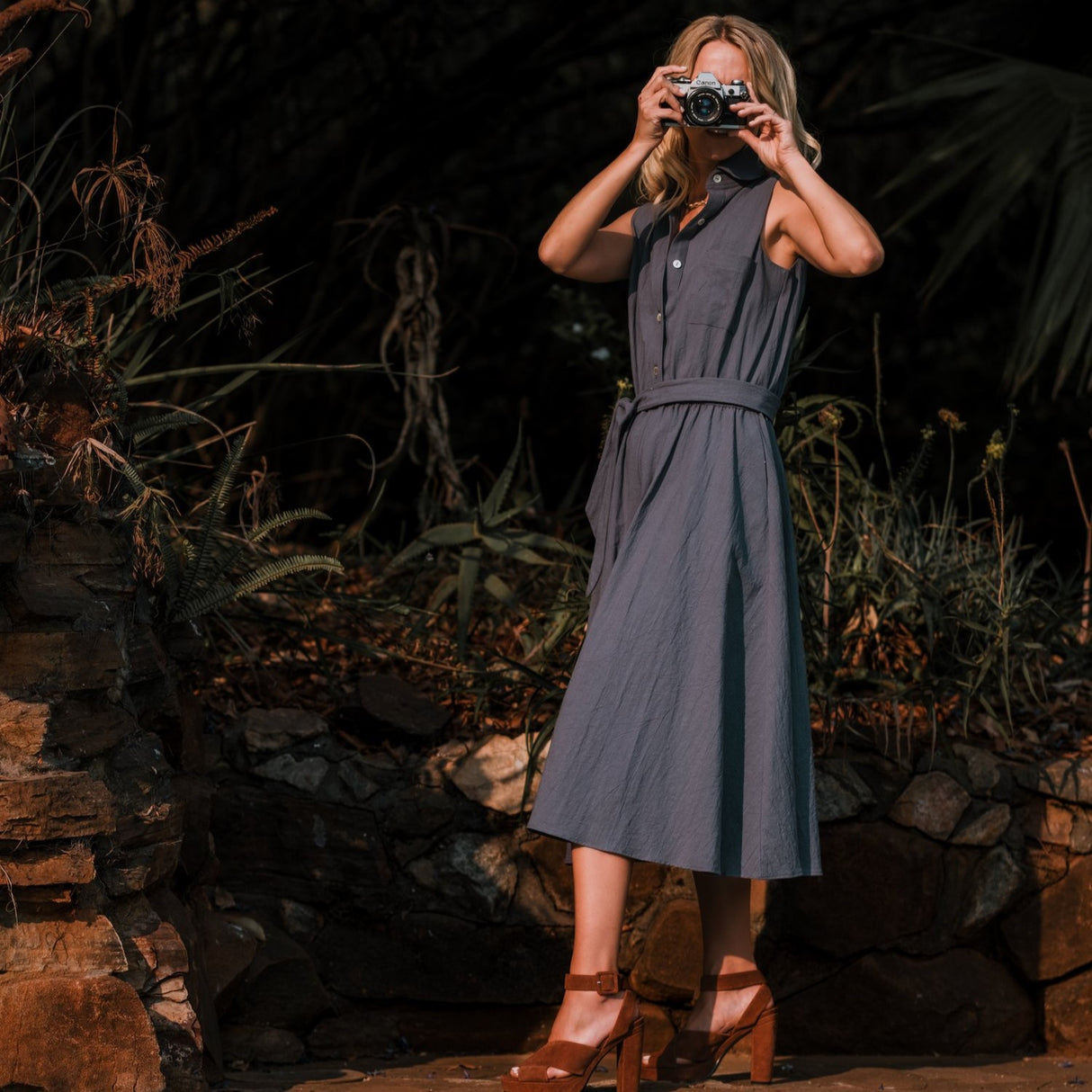 Vintage Cotton - Blue Slate