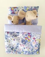 Pima Cotton Lawn - The Garden Of Shakespeare - Blue & Purple