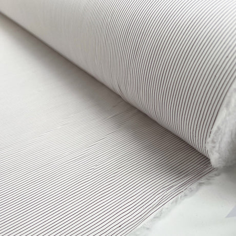 Damson Pinstripe Cotton Stripe Italian White Burgundy Shirting Fabric Roll 934A7490 96B3 45Cf B3A2 13D15788Daae