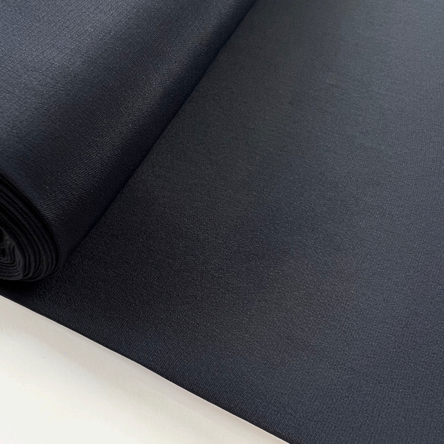 Danbury Crepe Dark Navy Acetate Polyester Silk Dress Fabric Roll