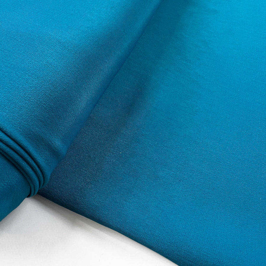Danbury Crepe Turquoise Acetate Polyester Silk Dress Fabric Roll