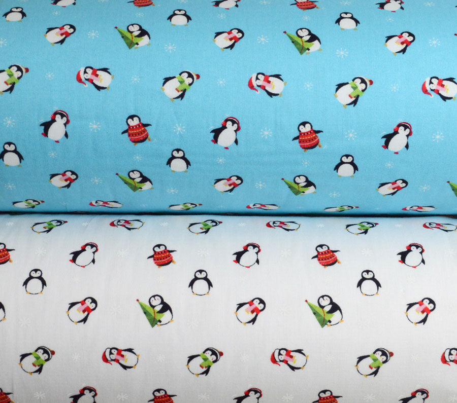 Noël - Dancing Penguin - Turquoise