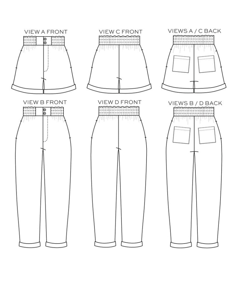 True Bias - Dani Shorts & Pant Pattern (Sizes 0-18)