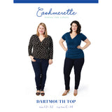 Cashmerette - Dartmouth Top Sewing Pattern (US 12-32)