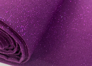 Dazzle Plum Polyester Knit Sparkle Dress Fabric B