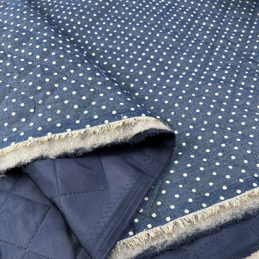 Denim Chambray Quilting - Dotty