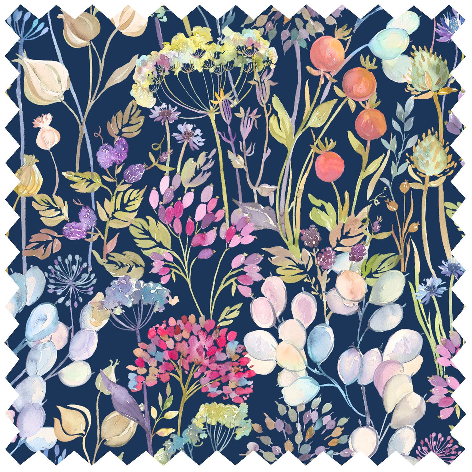 Voyage - Hedgerow Navy Morlich Cotton