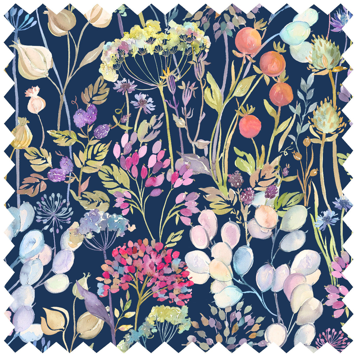 Voyage - Hedgerow Navy Morlich Cotton