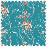 Voyage - Armathwaite Peach Kingfisher Ness Poplin Cotton