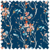 Voyage - Armathwaite Peach Navy Ness Poplin Cotton