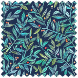 Voyage - Torquay Pomegranate Navy Ness Poplin Cotton