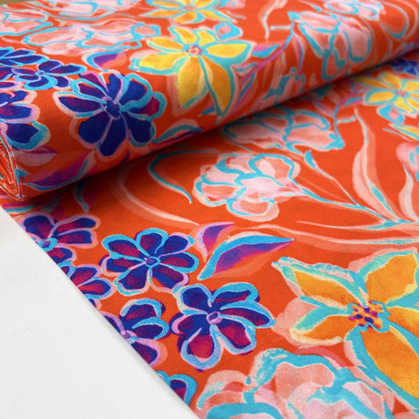 Digital Print Floral Viscose Fabric Finest Challis Bikini Bottom Bolt