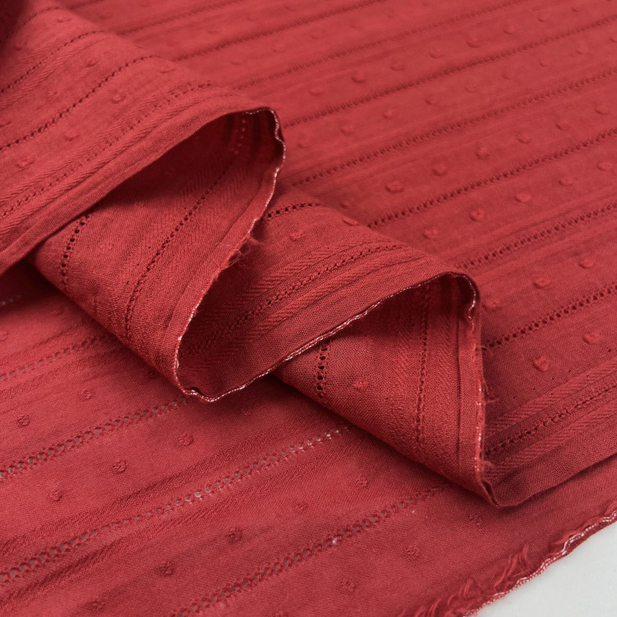 Dobby Voile - Red