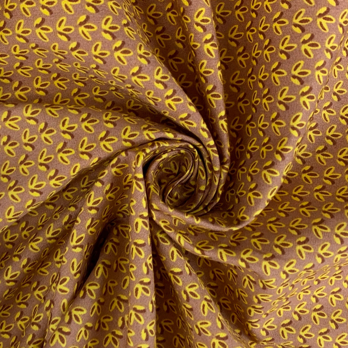 Doodle - Ditsy Leaf - Ochre