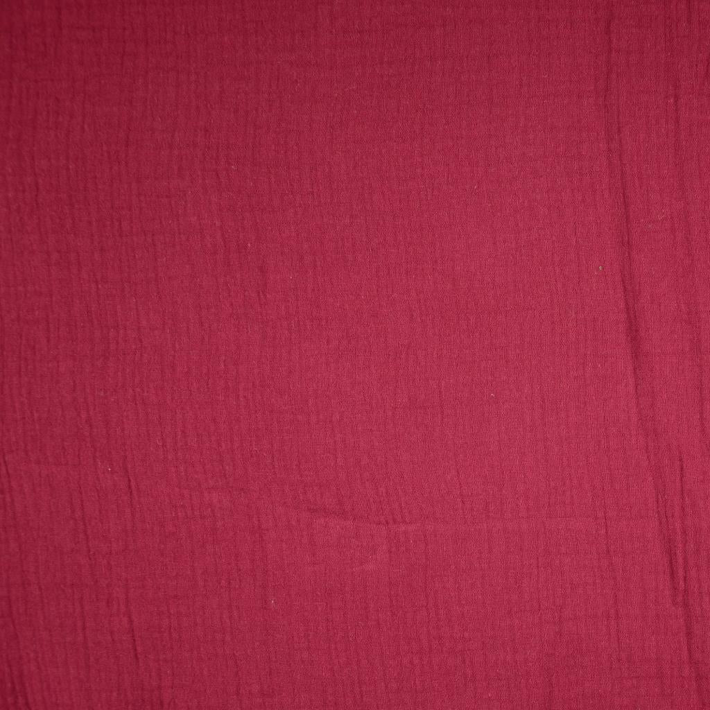 Double Gauze - Bordeaux Red