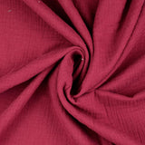 Double Gauze - Bordeaux Red