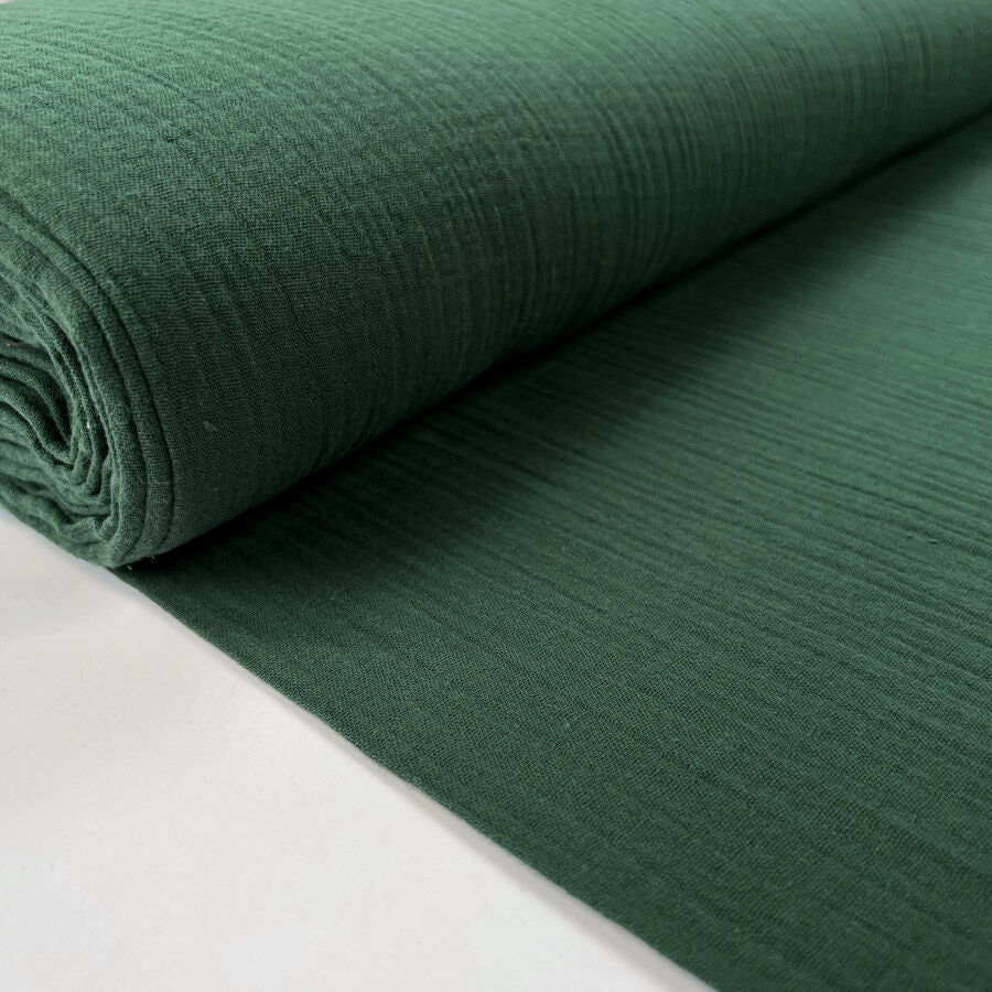 Remnant - Double Gauze - Pine Green (1.25m)