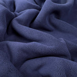 Double Sided Stretch Fleece - Navy