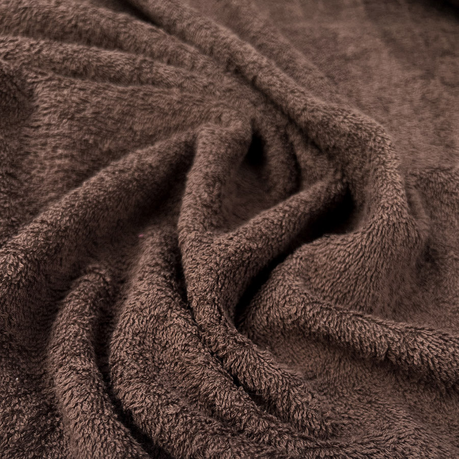 Double Sided Terry Towelling - Chocolate