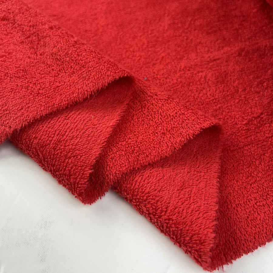 Double Sided Terry Towelling - Red