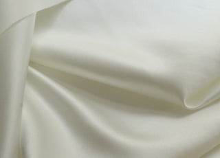 Duchess Satin Porcelain Ivory Polyester Duchess Satin Bridal Dress Fabric S