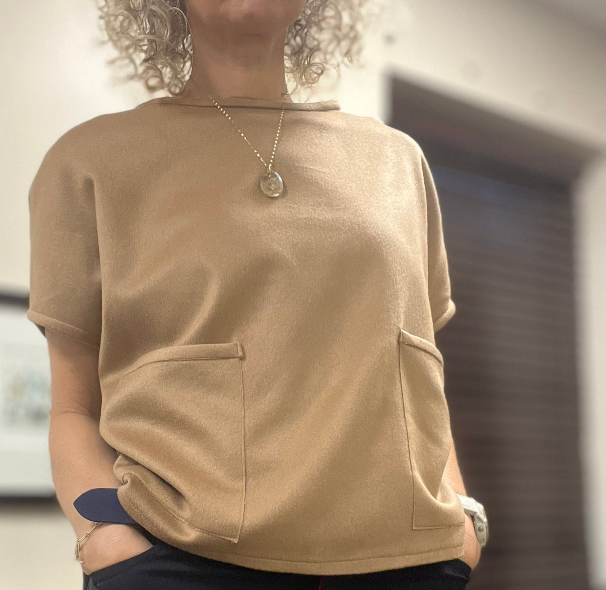 100% Italian Cashmere Jacketing - Camel