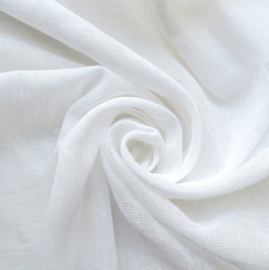 Egyptian Cotton Muslin - Soft White