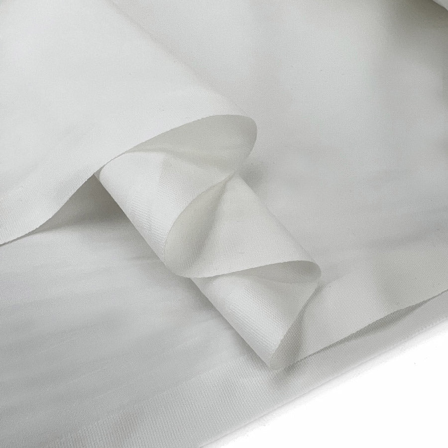Egyptian Cotton Luxury Sheeting Ivory Soft Wide Width Bed Linen Fabric Fold