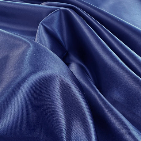 Electrifying Blue Nylon Satin Dressmaking Fabric