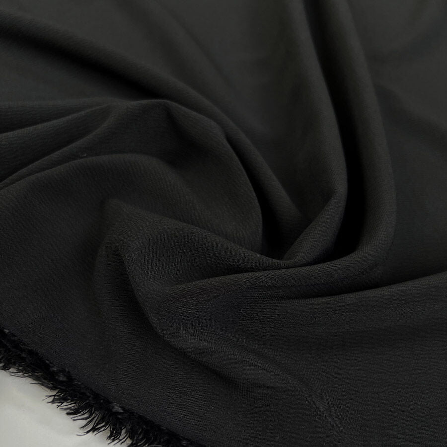 Elixir - Stretch Satin Backed Crepe - Black