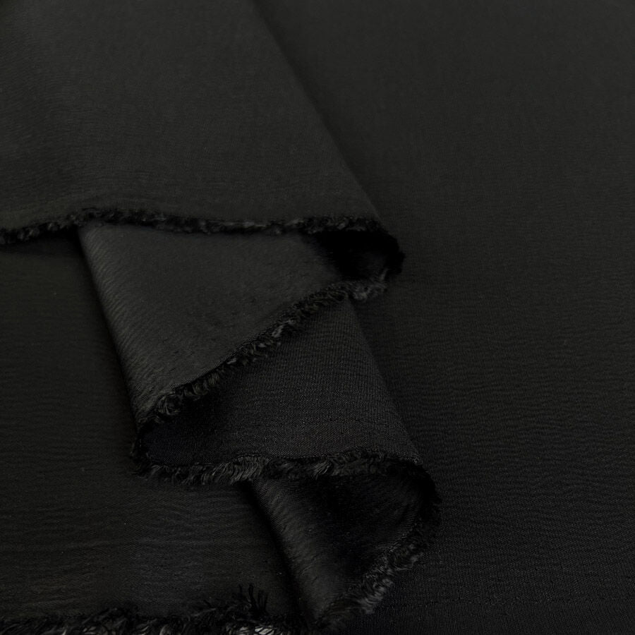 Elixir - Stretch Satin Backed Crepe - Black