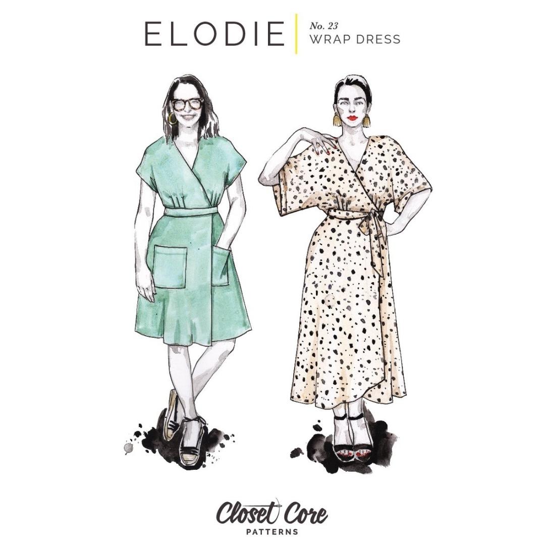 Elodie Wrap Dress By Closet Core Patterns Ccfp23 Cover