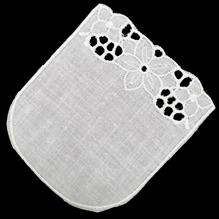 Embroidered Pocket - White