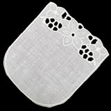 Embroidered Pocket - White