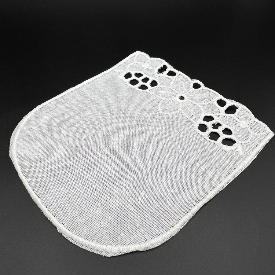 Embroidered Pocket - White