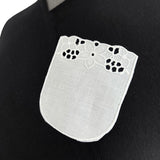 Embroidered Pocket - White