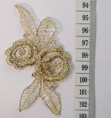 Embroidered Patch - Gold Flower
