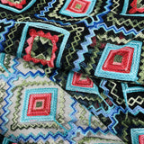 Embroidered Net - Geo