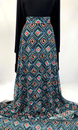 Embroidered Net - Geo