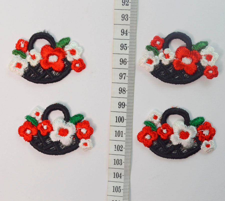 Embroidered Patch - Flower Basket