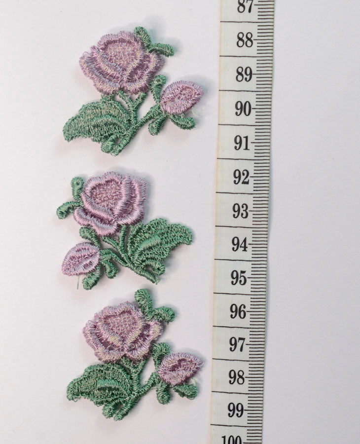 Embroidered Patch - Small Purple Flower