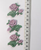 Embroidered Patch - Small Purple Flower