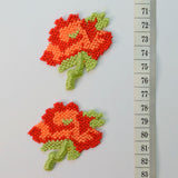 Embroidered Patch - Rose Flower